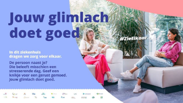 Vlaamse en Brusselse ziekenhuizen willen agressie tegengaan met een universele glimlach